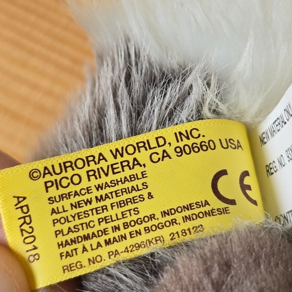 Aurora Miyoni Tots Bunny‎ Rabbit Plush 6" Gray Realistic Stuffed Animal Toy - Picture 9 of 12